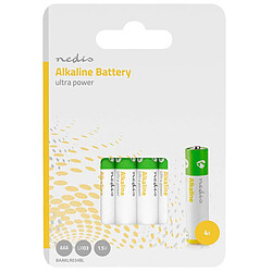 BAAKLR034BL - Pack de 4 Piles alcalines LR03 / AAA Nedis