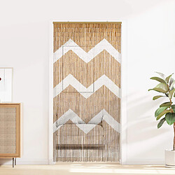 vidaXL Rideau de porte anti-insectes multicolore 200 x 100 cm Bambou