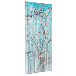 vidaXL Rideau de porte anti-insectes multicolore 200 x 90 cm Bambou