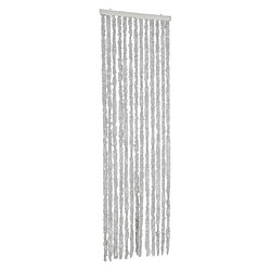vidaXL Rideau anti-mouches gris 56x185 cm chenille