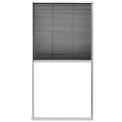 vidaXL Moustiquaire plissée pour fenêtre 80 x 160 cm