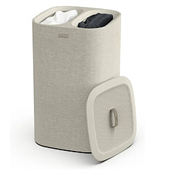 Panier a linge Joseph Joseph Duo 50L compartiments tri gris élégant