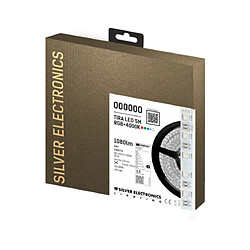 Bande LED PRO Silver Electronics 2.640 lm 17W/m 3.000K 5m 24V IP20 15mm 10cm cut-off
