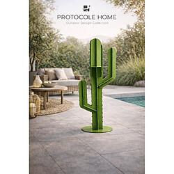 Avis PROTOCOLE HOME Cactus décoratif extérieur en acier 2 mm, peinture thermolaquée, hauteur 1 m