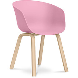 ICONIK INTERIOR Chaise Maylis design scandinave - Mat Rose