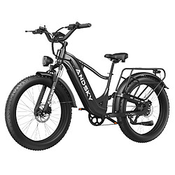 Vélo Électrique ANDSKY 750W 25/50km/h, Batterie 20Ah Autonomie 120km, Freins Hydrauliques
