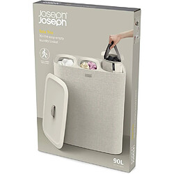 Panier a linge Joseph Joseph Tota Trio 90L 3 compartiments spacieux