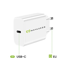 Avis Mayaxess Chargeur Secteur pour Galaxy S22 20W + Câble USB-C 1m Blanc