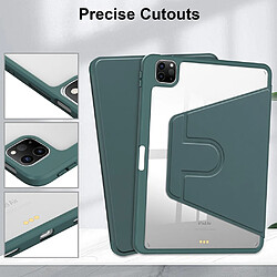 Acheter INF Étui rotatif à 360° en acrylique et cuir PU vert foncé compatible avec Redmi Pro / POCO Pa