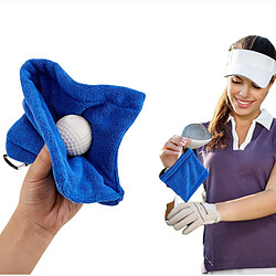 INF Serviette de nettoyage pour balles de golf | Motif gaufré en microfibre Blue