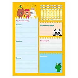 Line Friends BT21 Agenda Moments 54 pages A5 Jaune