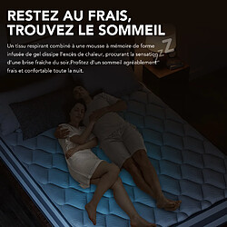Matelas HOMAVO 140x200cm à Ressorts Ensachés 7 Zones -H3/H4 - Épaisseur 25cm pas cher