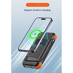 Avis VURAHOME Power Bank Solaire 20000mAh Portable 4in1 Panneaux Solaires Amovibles - orange