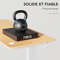 Avis HOMAVO Bureau Assis-Debout Électrique 160x80cm - Hauteur 70-117cm - Chêne