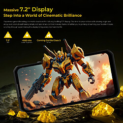Avis Smartphone OUKITEL WP60 5G 48Go(16+32) 512 Go,7.2" 120Hz,10000mAh Android 15,Argenté