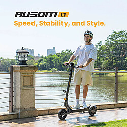 Trottinette électrique Ausom L1 – Moteur 800W, autonomie 70 km, pneus tubeless 10