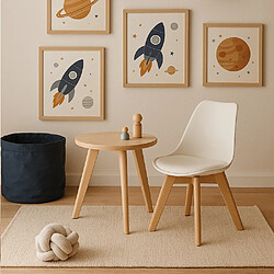 Avis ICONIK INTERIOR Chaise pour enfant - Design scandinave Chaise pour enfant - Alvin Jaune