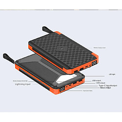 Acheter VURAHOME Power Bank Solaire 10000mAh Portable Panneaux Solaires - rouge