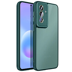 Avizar Coque pour Galaxy A57 Dos Givré Vert foncé