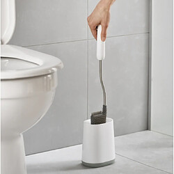 Avis Lot de 2 brosses WC Joseph Joseph Flex Lite gris clair avec support