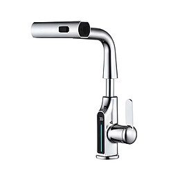 Avizar Robinet de Lavabo Extensible Argent