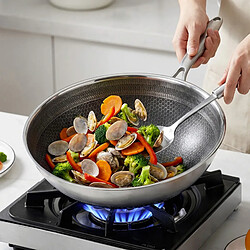 Avis Cheffinger Wok 28 cm Tous Feux Induction Noir / Argent