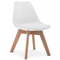 ICONIK INTERIOR Chaise pour enfant - Design scandinave Chaise pour enfant - Alvin Blanc