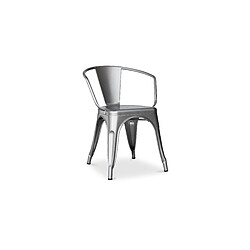 Avis ICONIK INTERIOR Chaise de salle à manger avec accoudoirs - Acier - Nouvelle édition - Stylix Bronze