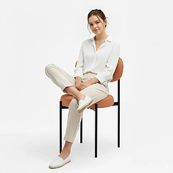 Avis ICONIK INTERIOR Chaise de salle à manger - Revêtue de velours - Métal noir - Margot Orange