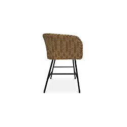Avis ICONIK INTERIOR Chaise de salle à manger en rotin - Boho Bali Design - Ishita Noir