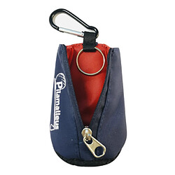 INF Porte-balles de golf portable avec pochette pour tee Red