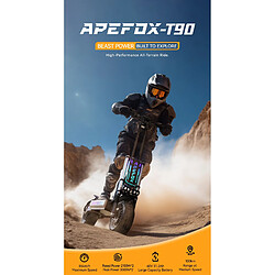 Avis Trottinette Électrique APEFOX T90 Pliable 60V 31.2Ah, 3000W*2, Autonomie Max 100Km, Noir