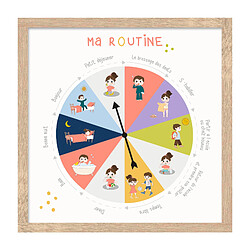 Graham And Brown MA ROUTINE - tableau pédagogique mural 40 x 40 cm