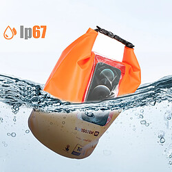 Acheter Swissten Sac Étanche IP67 10L avec Bandoulière et Pochette Smartphone Tactile Orange