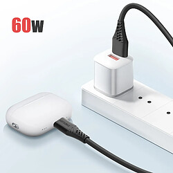 Swissten Câble USB pour Smartphone Noir pas cher