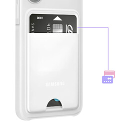 Acheter Samsung Coque pour Samsung Galaxy A37 avec Porte-Cartes Extérieur Blanc