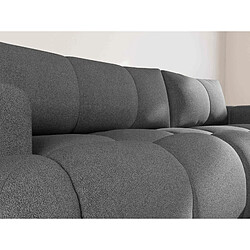 Acheter Bestmobilier Yulin - Canapé d'angle droit 4 places convertible avec coffre en tissu bouclette
