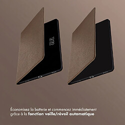 Selencia Coque tablette Riva pour Samsung Galaxy Tab S11 - Mocha Brown pas cher
