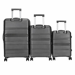 Acheter Avizar Set de 3 Valises Rigides à Roulettes 4 Roues Pivotantes 55-65-75cm Gris