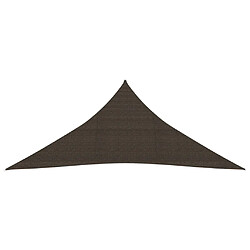 Helloshop26 Voile toile d'ombrage parasol 160 g/m² PEHD 3 x 3 x 3 m marron 02_0009153