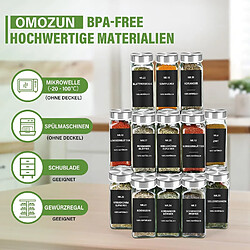 Avis ByteLike Lot de 24 pots à épices en verre