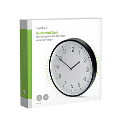 Nedis Horloge murale analogique - Blanc pas cher
