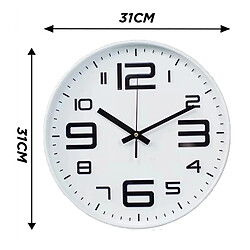 Acheter Avizar Horloge murale analogique - Blanc
