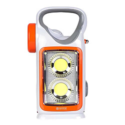 Avizar Lampe de Poche 16 LED 1W Rechargeable et Solaire Multifonction Blanc