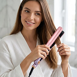 Avis Avizar Lisseur et Boucleur 2-en-1 pour Cheveux Secs et Humides Ionique 40W Rose