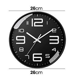 Acheter Avizar Horloge murale analogique - Noir