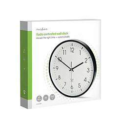 Nedis Horloge murale analogique - Blanc pas cher
