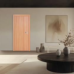 Reivilo Bloc-porte Miro avec poignée Exclusive grise, H.204 x l.63 cm, aspect chêne naturel