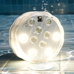 Avizar Lampe LED submersible RGB - Blanc pas cher