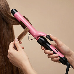 Avis Avizar Fer à Boucler Cheveux 60W en Céramique Tourmaline avec Chauffage Constant Rose